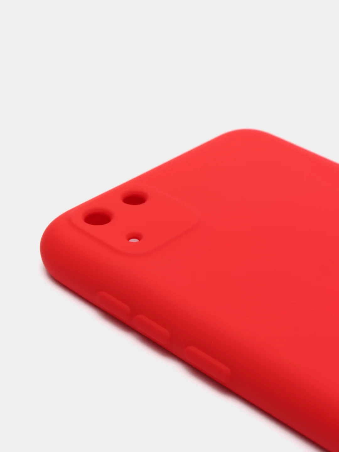 Красный чехол Huawei Y5p, Honor 9S, Хонор 9С силиконовый матовый цветной с подкладом из микрофибры