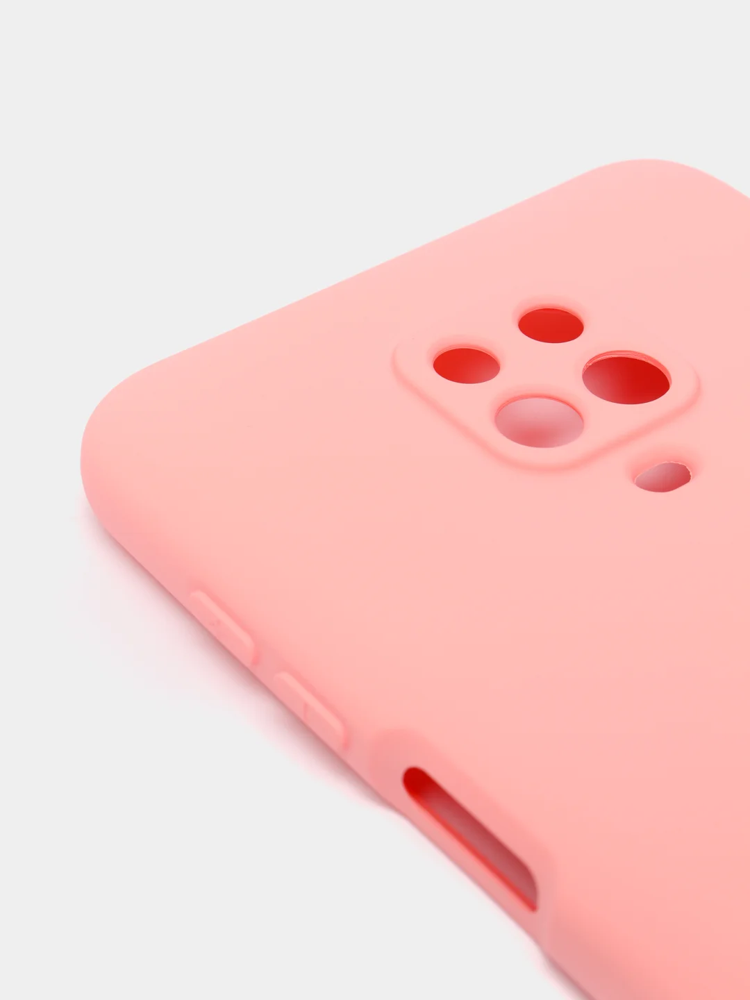 Розовый чехол Xiaomi Redmi Note 9S / Note 9 Pro / Note 9 Pro Max, Редми Нот 9 Про Макс силиконовый