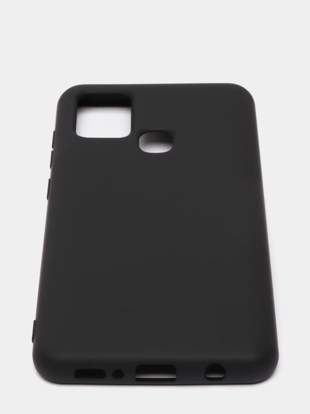 Черный чехол Samsung Galaxy A21s, Самунг Галакси А21с силиконовый Silicone Cover с закрытым низом