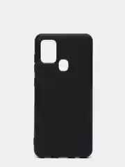 Черный чехол Samsung Galaxy A21s, Самунг Галакси А21с силиконовый Silicone Cover с закрытым низом