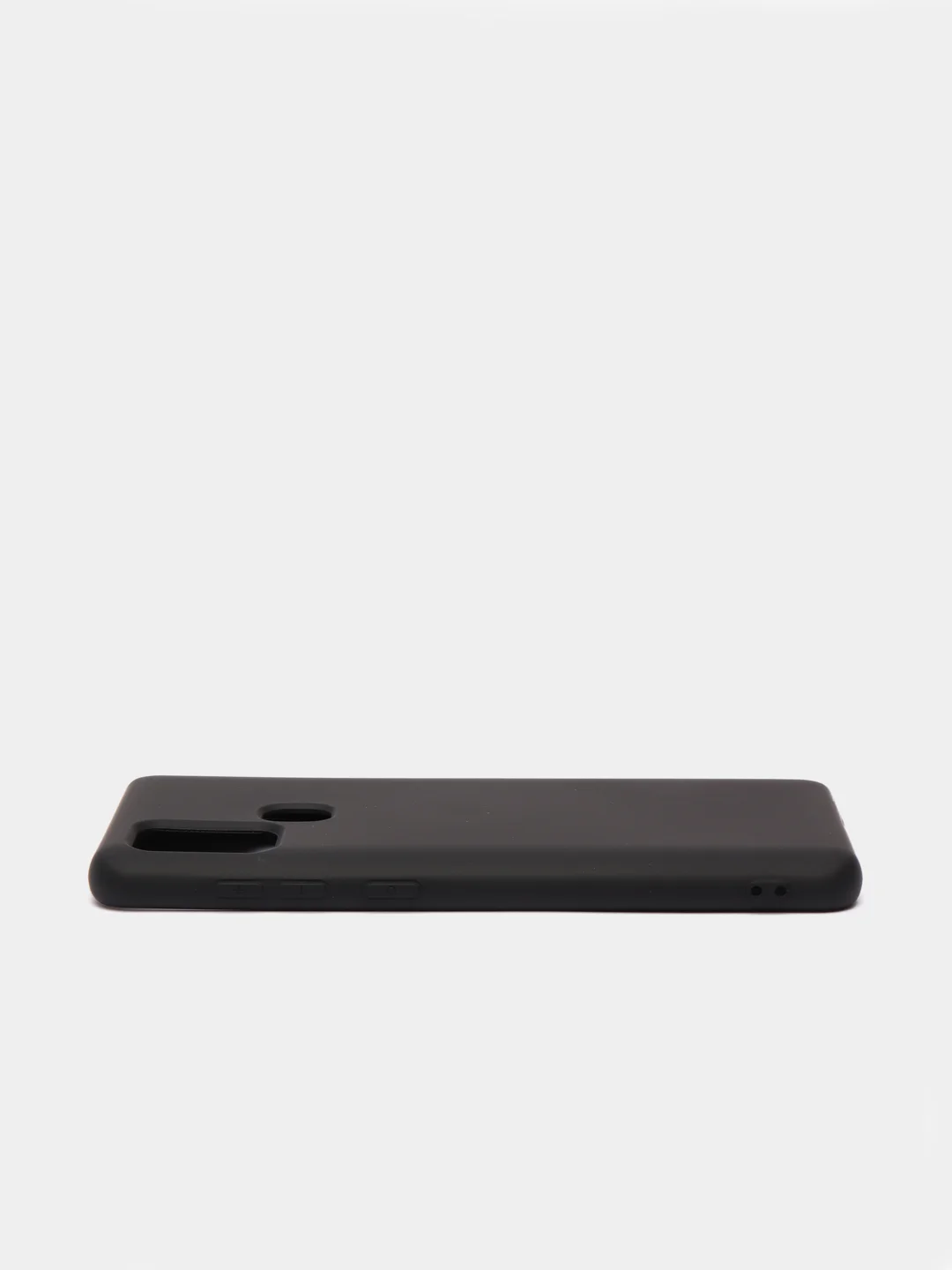 Черный чехол Samsung Galaxy A21s, Самунг Галакси А21с силиконовый Silicone Cover с закрытым низом
