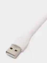 Белый светодиодная лампа-светильник, гибкая, настольная, USB-фонарик