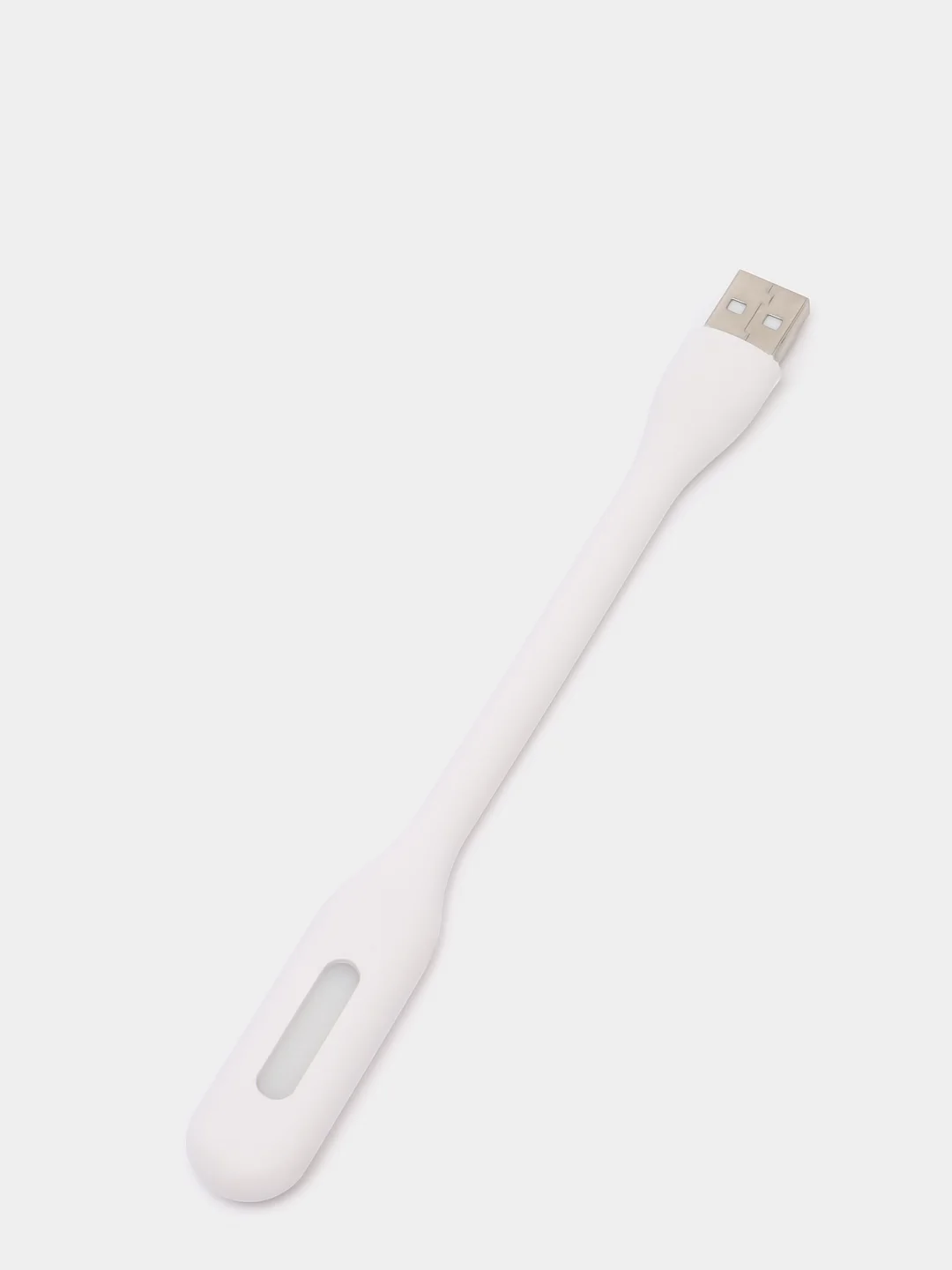 Белый светодиодная лампа-светильник, гибкая, настольная, USB-фонарик