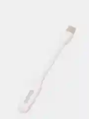 Белый светодиодная лампа-светильник, гибкая, настольная, USB-фонарик