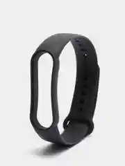 Силиконовый ремешок для Xiaomi Mi Band 2/Band 3/Band 4/Band 5/Band 8, чёрный