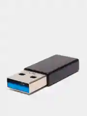 Угольный otg Адаптер переходник с USB Type - C (выход) на USB 2.0 или 3.0 (вход) / отг