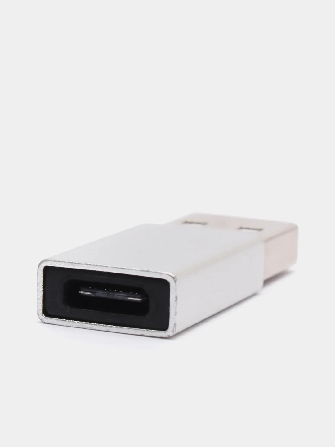 Серый otg Адаптер переходник с USB Type - C (выход) на USB 2.0 или 3.0 (вход) / отг