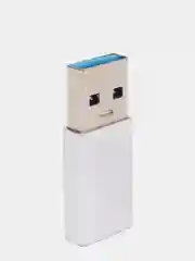 Серый otg Адаптер переходник с USB Type - C (выход) на USB 2.0 или 3.0 (вход) / отг