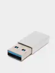 Серый otg Адаптер переходник с USB Type - C (выход) на USB 2.0 или 3.0 (вход) / отг