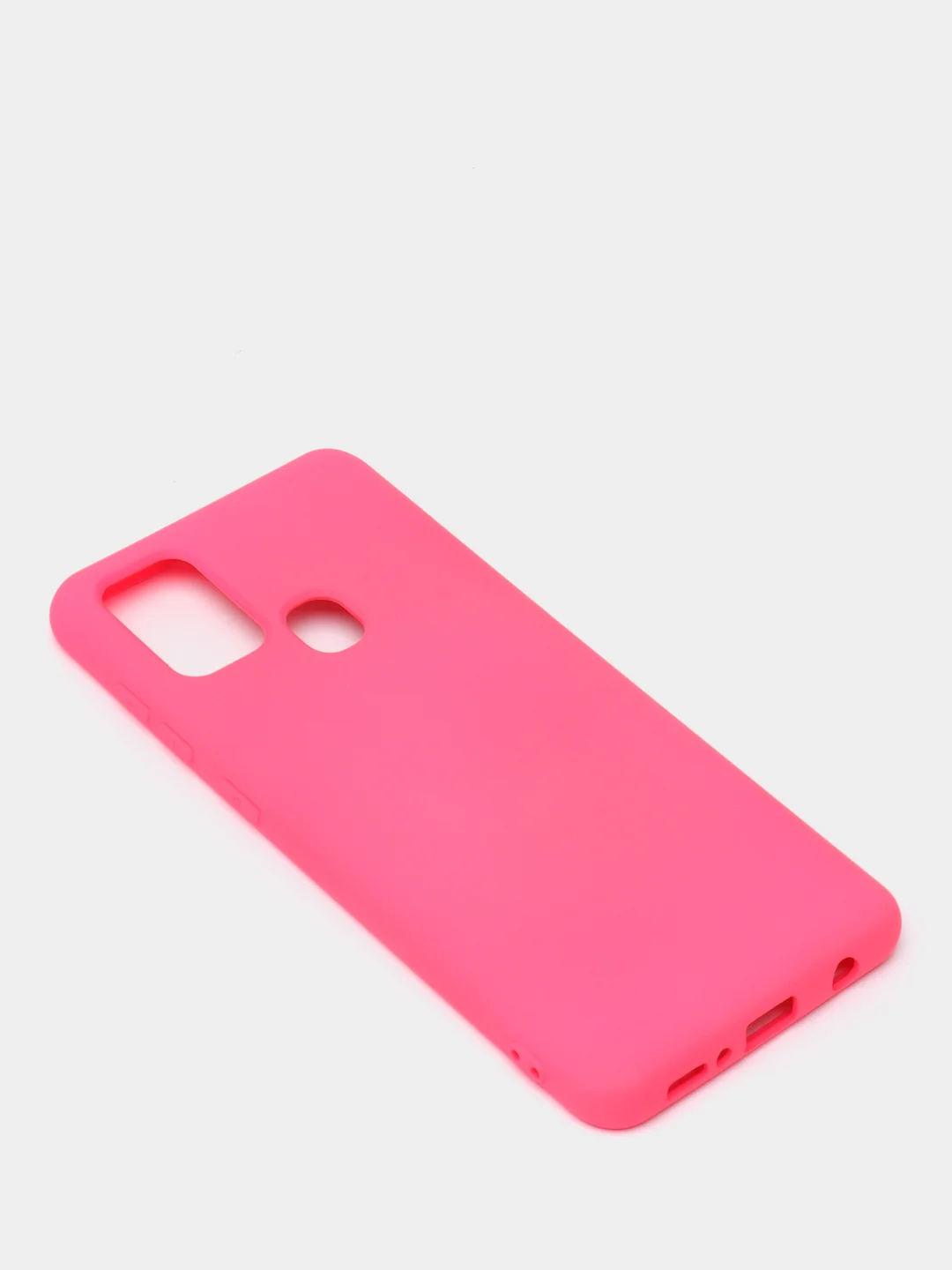 Фуксия чехол Samsung Galaxy A21s, Самунг Галакси А21с силиконовый Silicone Cover с закрытым низом