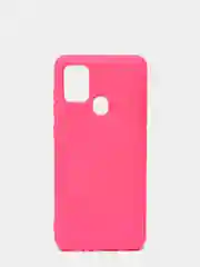 Фуксия чехол Samsung Galaxy A21s, Самунг Галакси А21с силиконовый Silicone Cover с закрытым низом