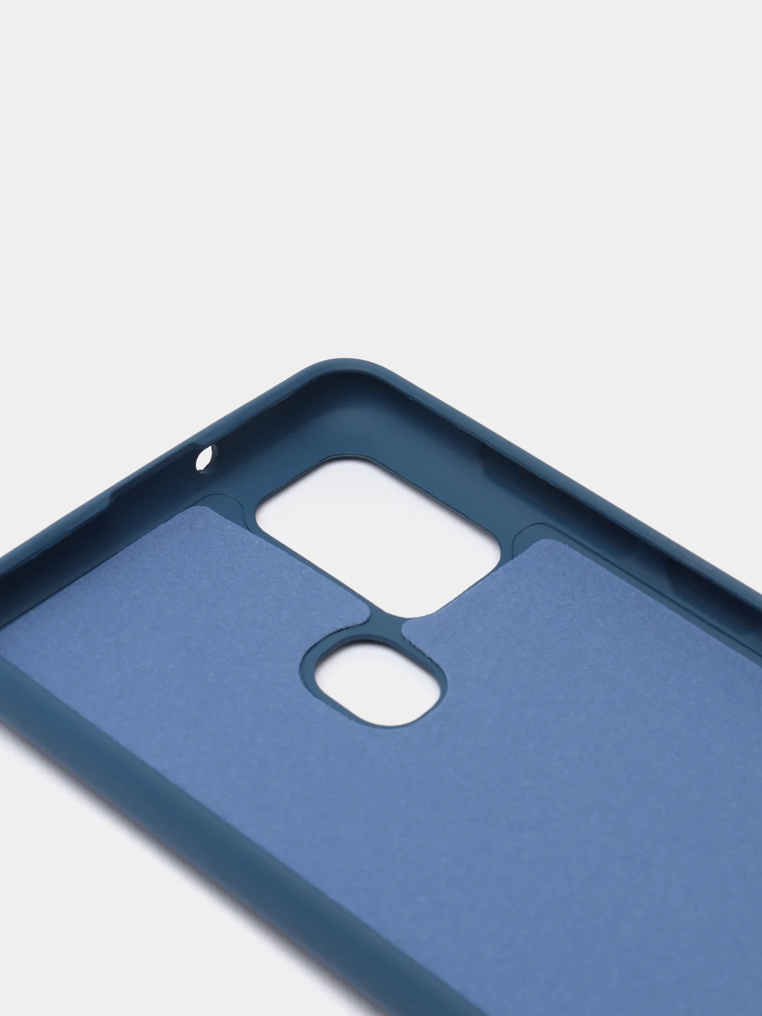 Темно-синий чехол Samsung Galaxy A21s, Самунг Галакси А21с силиконовый Silicone Cover с закрытым низом