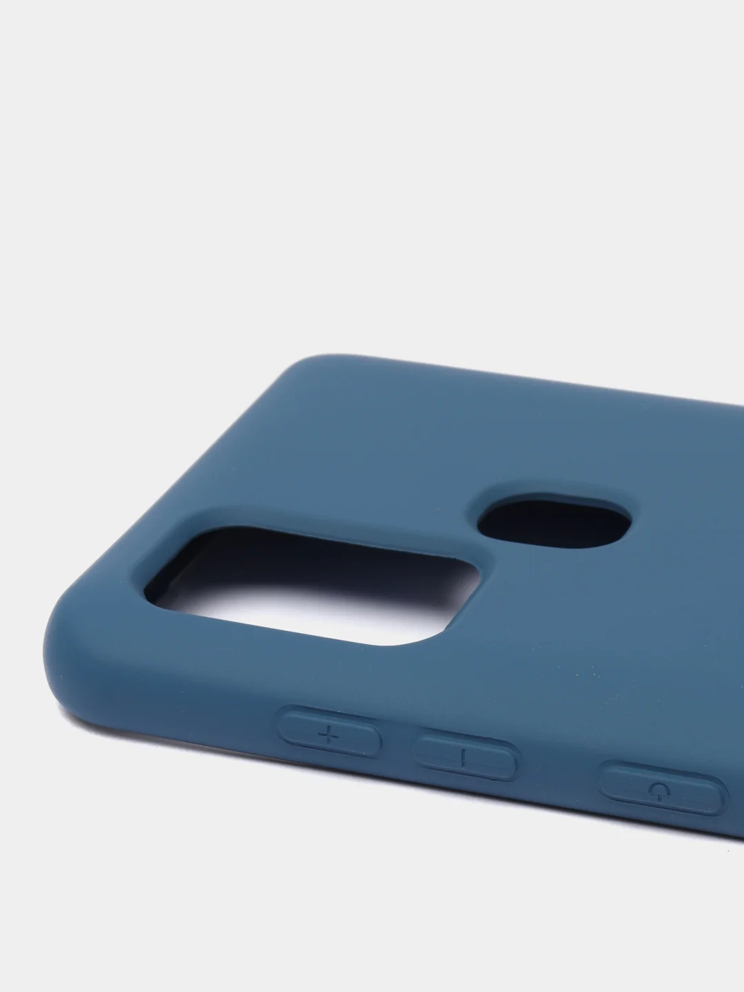 Темно-синий чехол Samsung Galaxy A21s, Самунг Галакси А21с силиконовый Silicone Cover с закрытым низом