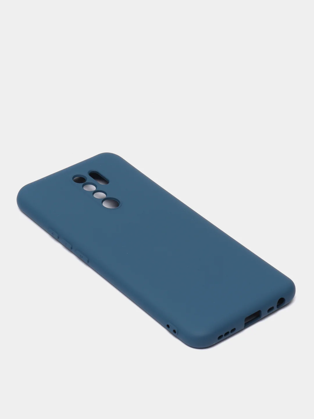 Темно-синий чехол Xiaomi Redmi 9, Сяоми Редми 9 силиконовый Silicone Cover с закрытым низом