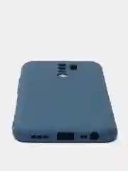 Темно-синий чехол Xiaomi Redmi 9, Сяоми Редми 9 силиконовый Silicone Cover с закрытым низом