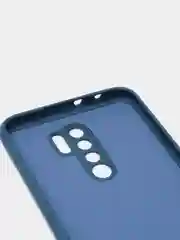 Темно-синий чехол Xiaomi Redmi 9, Сяоми Редми 9 силиконовый Silicone Cover с закрытым низом