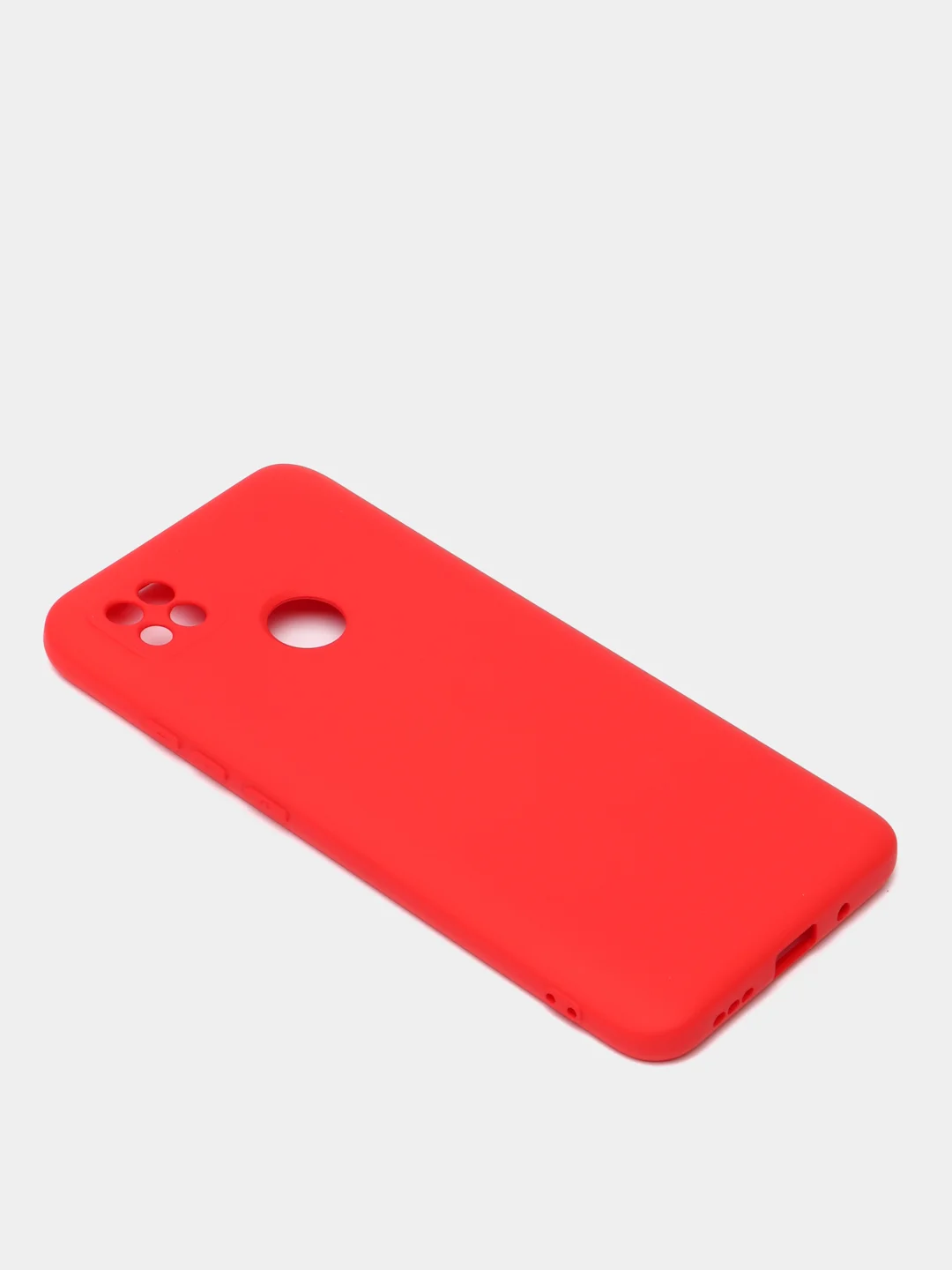 Красный чехол Silicone Cove Xiaomi Redmi 9C, Redmi 9C NFC, Redmi 10A силиконовый, с закрытым низом
