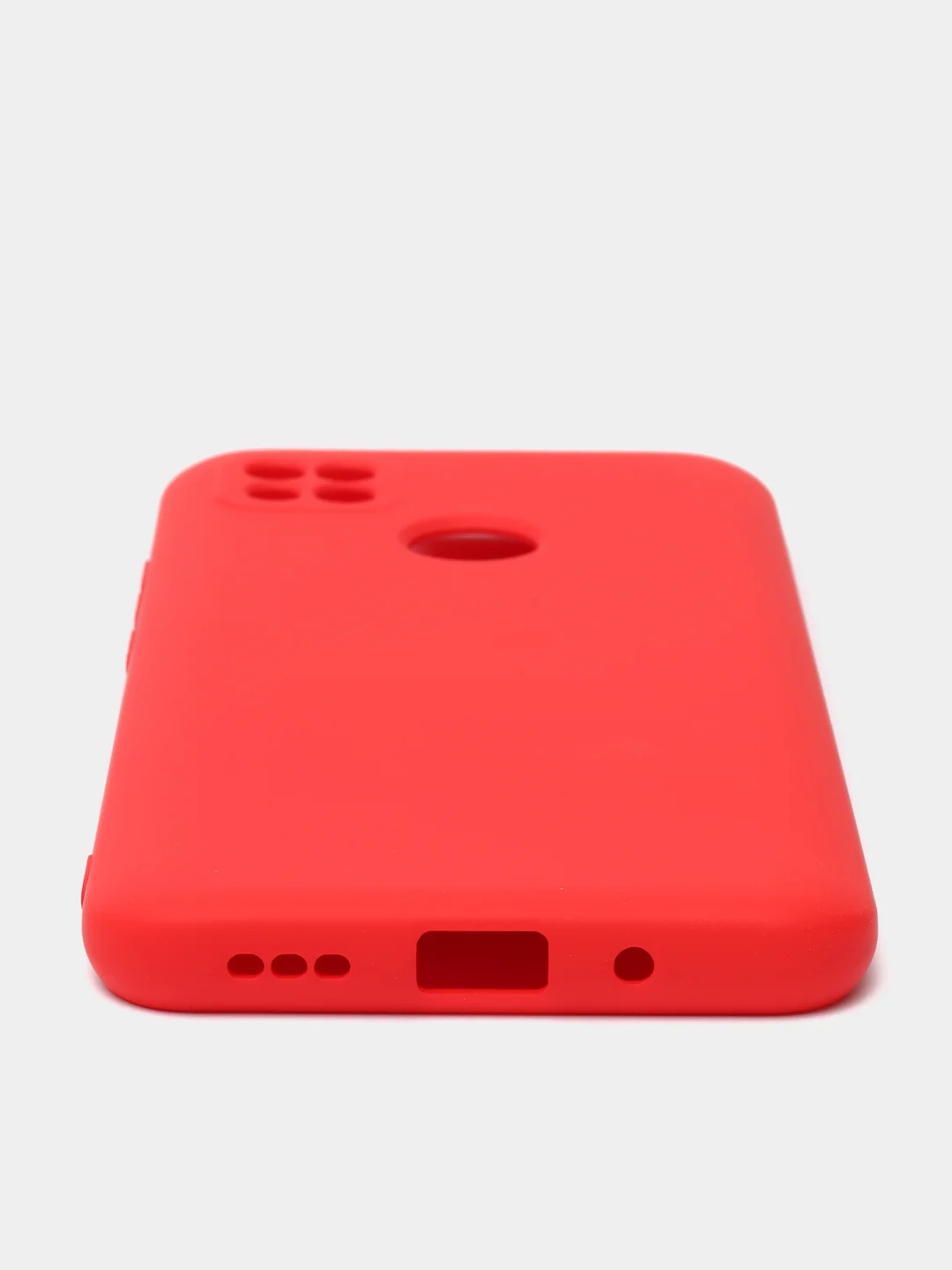 Красный чехол Silicone Cove Xiaomi Redmi 9C, Redmi 9C NFC, Redmi 10A силиконовый, с закрытым низом