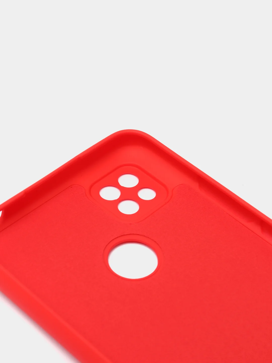 Красный чехол Silicone Cove Xiaomi Redmi 9C, Redmi 9C NFC, Redmi 10A силиконовый, с закрытым низом