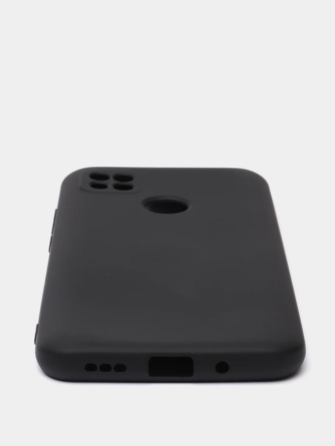 Черный чехол Silicone Cove Xiaomi Redmi 9C, Redmi 9C NFC, Redmi 10A силиконовый, с закрытым низом