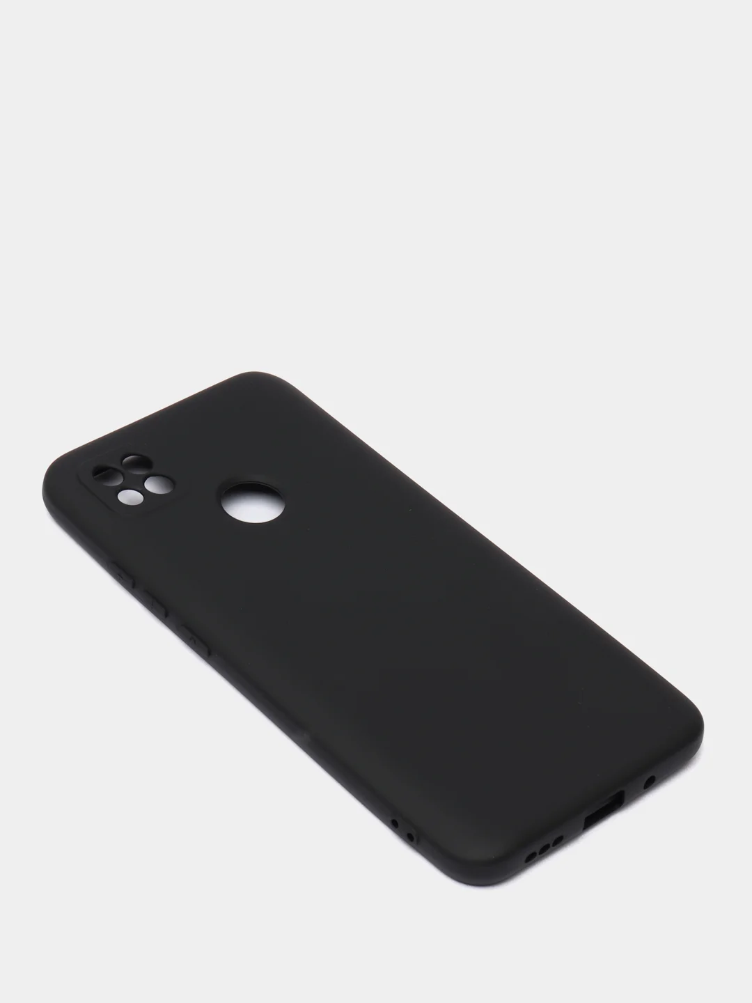Черный чехол Silicone Cove Xiaomi Redmi 9C, Redmi 9C NFC, Redmi 10A силиконовый, с закрытым низом
