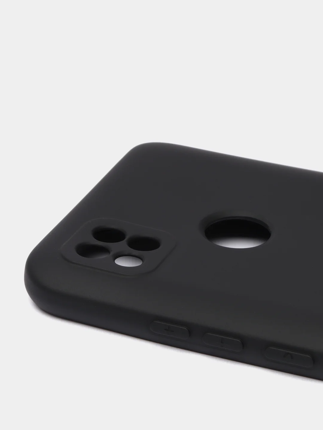 Черный чехол Silicone Cove Xiaomi Redmi 9C, Redmi 9C NFC, Redmi 10A силиконовый, с закрытым низом