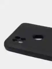 Черный чехол Silicone Cove Xiaomi Redmi 9C, Redmi 9C NFC, Redmi 10A силиконовый, с закрытым низом