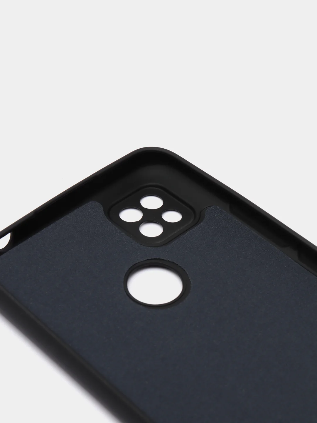 Черный чехол Silicone Cove Xiaomi Redmi 9C, Redmi 9C NFC, Redmi 10A силиконовый, с закрытым низом