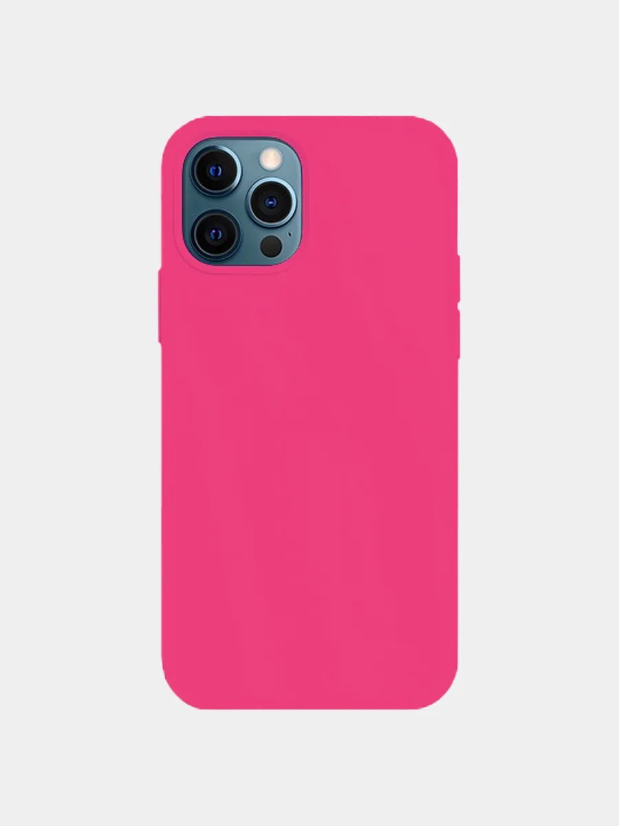 Фуксия чехол силиконовый для iPhone Silicone Case Max 12, 12 Pro, 12 Pro Max