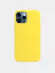 Желтый чехол силиконовый для iPhone Silicone Case Max 12, 12 Pro, 12 Pro Max