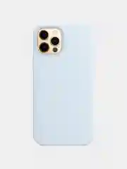 Голубой чехол силиконовый для iPhone Silicone Case Max 12, 12 Pro, 12 Pro Max