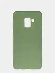 Лесной зеленый чехол Samsung Galaxy A8 2018 / Самсунг Галакси А8 2018 силиконовый цветной матовый