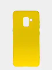 Желтый чехол Samsung Galaxy A8 2018 / Самсунг Галакси А8 2018 силиконовый цветной матовый