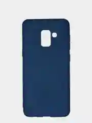 Темно-синий чехол Samsung Galaxy A8 2018 / Самсунг Галакси А8 2018 силиконовый цветной матовый