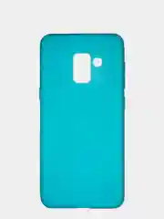 Бирюзовый чехол Samsung Galaxy A8 2018 / Самсунг Галакси А8 2018 силиконовый цветной матовый