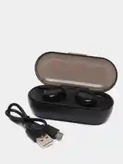 Черный беспроводные наушники, сенсорная Bluetooth гарнитура
