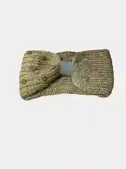 Вязаная теплая повязка для волос