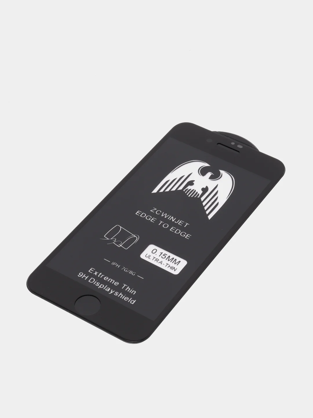Черный защитное стекло 5D для iPhone 6/6s,6plus,7/8,7/8 Plus, Xr/11,Xs/11Pro ультратонкое 0.15 мм