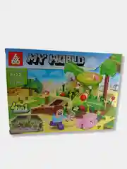 Белый конструктор MY WORLD Майнкрафт  4 вида 173-177 деталей