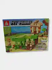 Черный конструктор MY WORLD Майнкрафт  4 вида 173-177 деталей