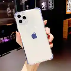 Прозрачный чехол для iPhone 11. 12/12PRO 13mini. 13. 13 ProMax 1.5mm Неоновый Цветной Плотный