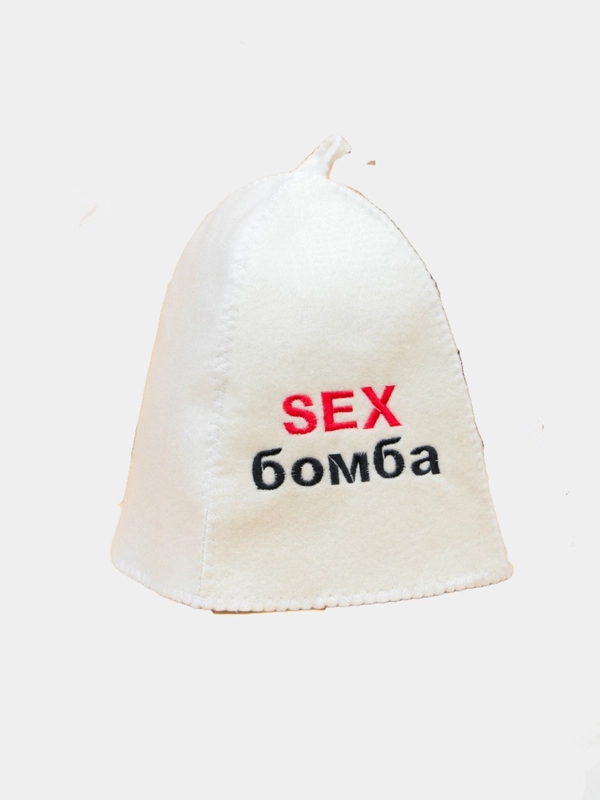 Шапка для бани "SEX бомба"