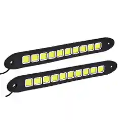 Дневные ходовые огни, LED 40шт, гибкий резин. корп., 260мм, 12V, белый, 2шт