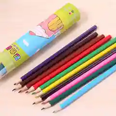Карандаши цветные в тубе, с точилкой, 12 цветов