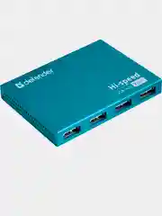 Универсальный USB разветвитель Defender Septima Slim USB2.0, 7портов,блок питания2A