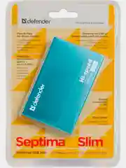 Универсальный USB разветвитель Defender Septima Slim USB2.0, 7портов,блок питания2A