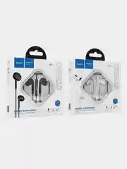 Белый наушнинки с микрофоном Hoco M1 Max (3.5mm/Type-C/Lightning)