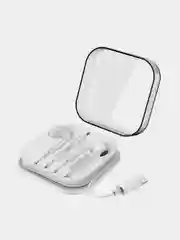 Белый наушнинки с микрофоном Hoco M1 Max (3.5mm/Type-C/Lightning)