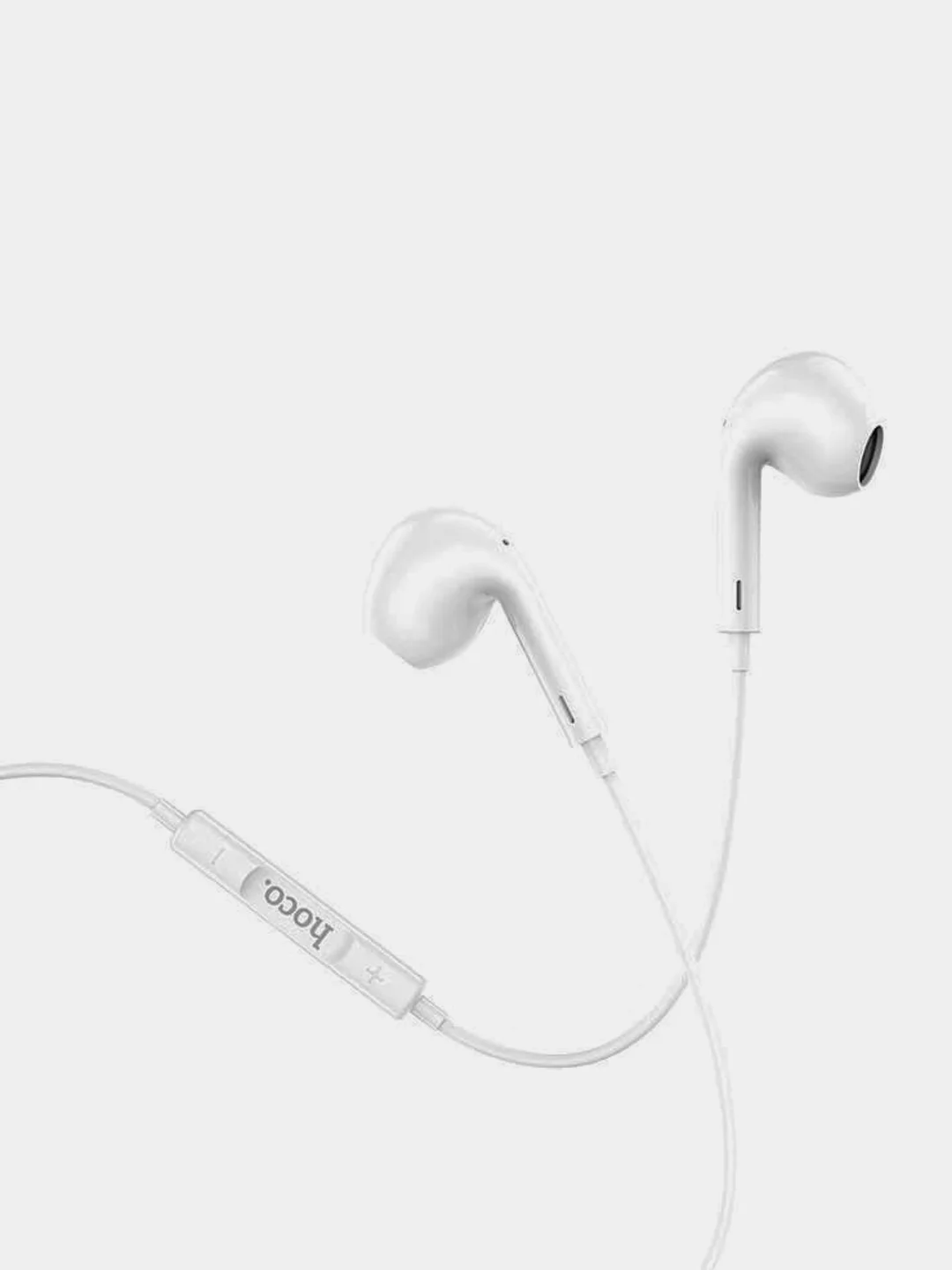 Белый наушнинки с микрофоном Hoco M1 Max (3.5mm/Type-C/Lightning)