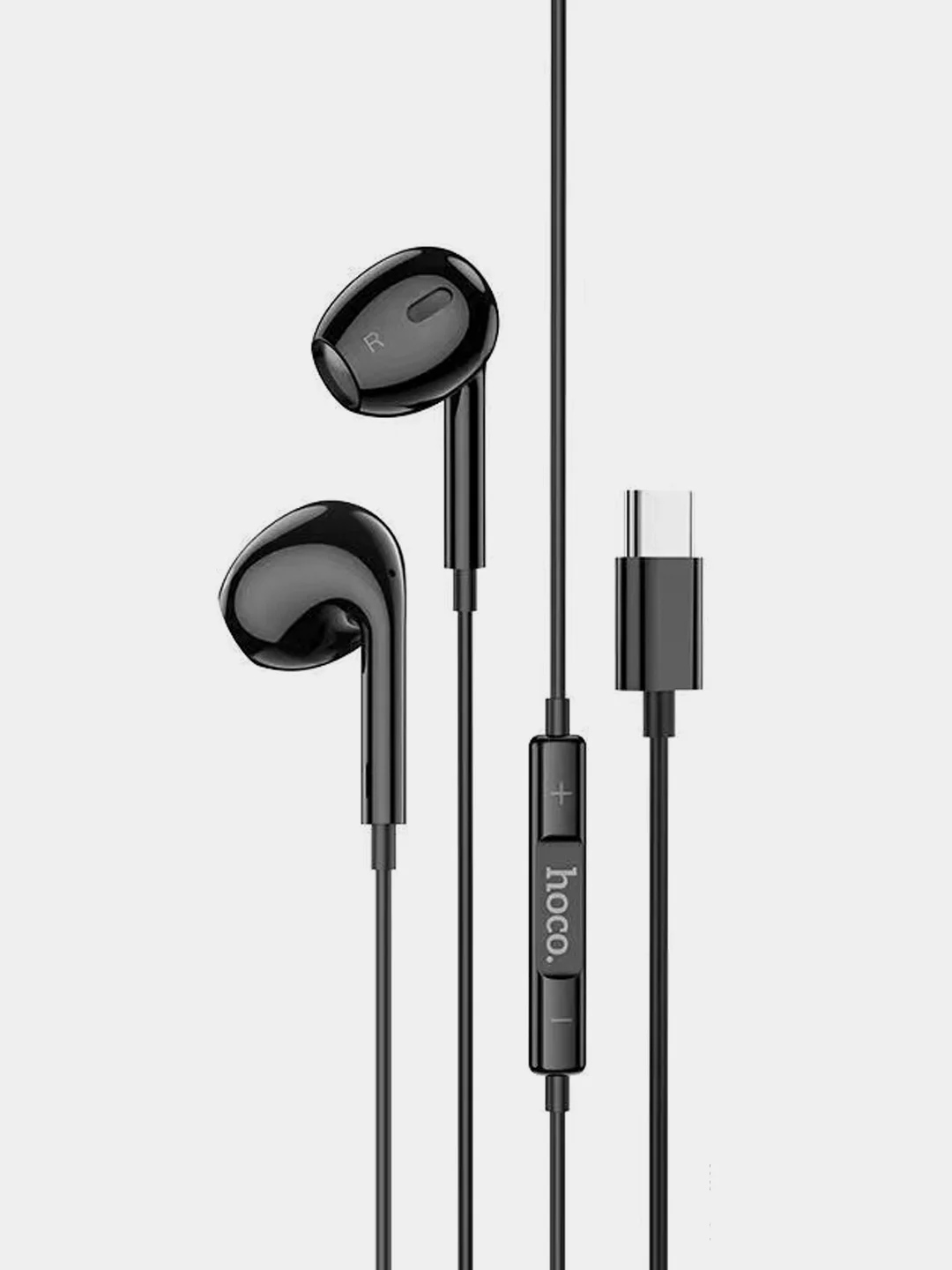Белый наушнинки с микрофоном Hoco M1 Max (3.5mm/Type-C/Lightning)